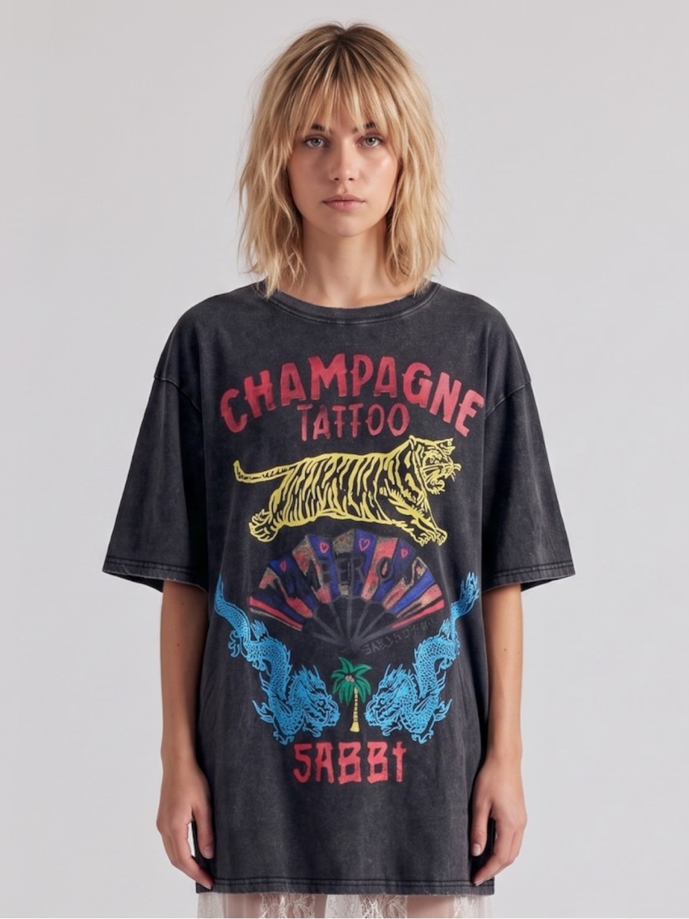 Sabbi Champagne Tattoo Tee Shirt